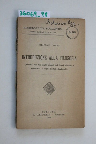 Introduzione alla Filosofia