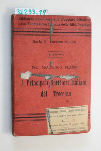 I principali scrittori italiani del Trecento