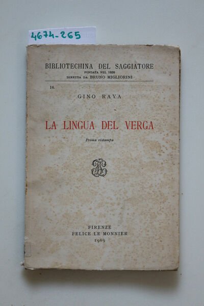 La lingua del Verga