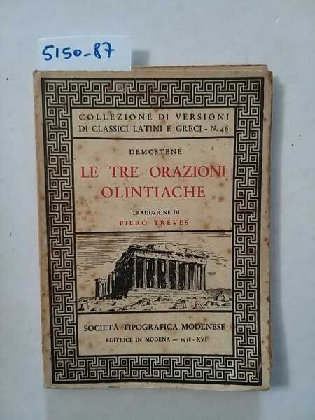 Le tre orazioni olintiache