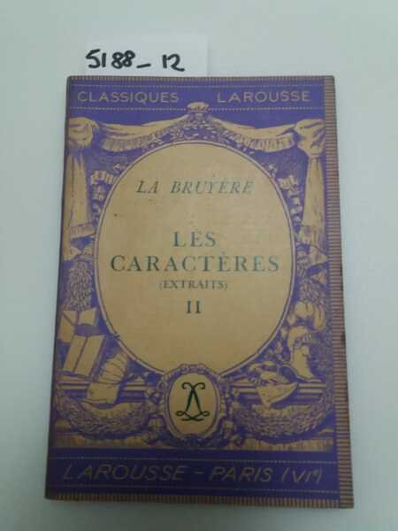 Les caracteres - extraits - II