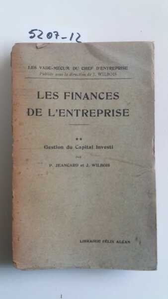 Les Finances de l'Entreprise - Gestion du Capital Investi