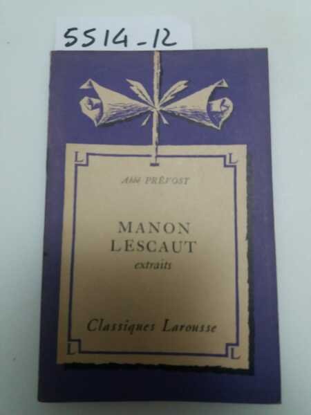 Manon Lescaut - extraits