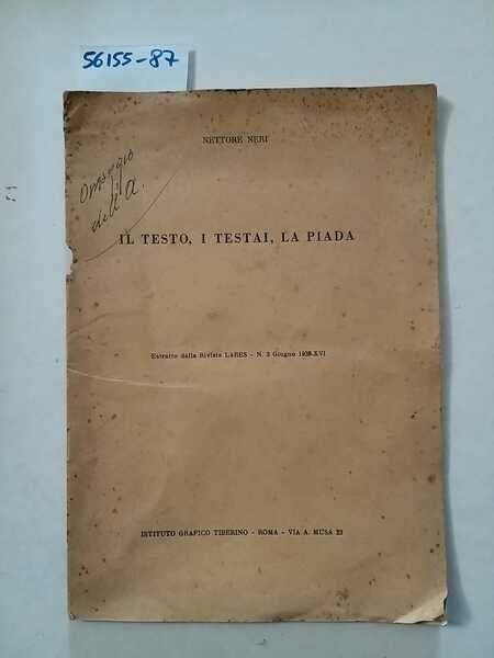 Il testo, i testai, la piada