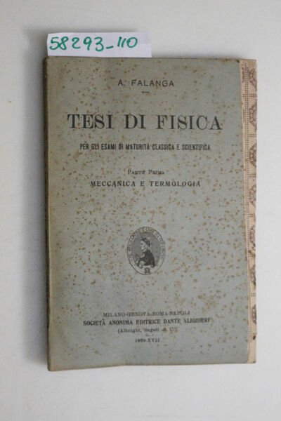 Tesi di fisica (parte prima maccanica e termologia)