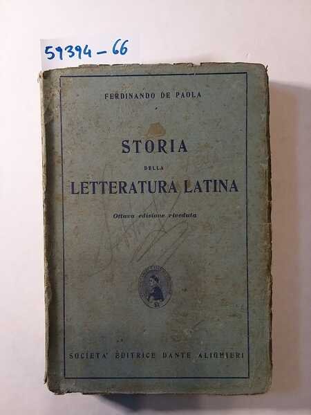 Storia della letteratura latina