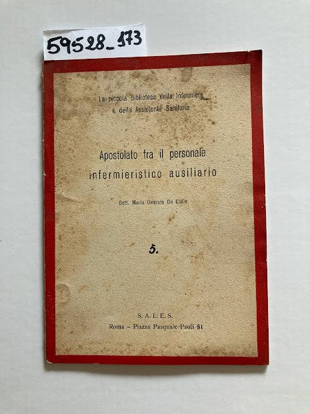 Apostolato fra il personale infermieristico ausiliario