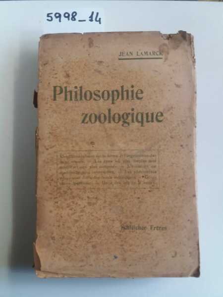 Philosophie zoologique