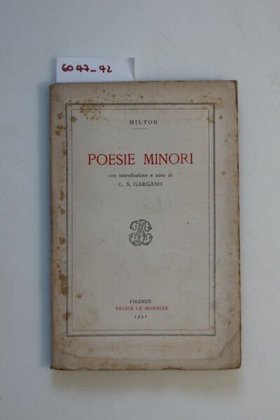 Poesie minori