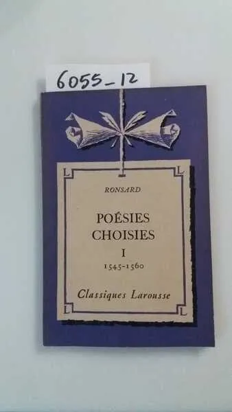 Poesies choisies - I (1545-1560) | Immagine principale