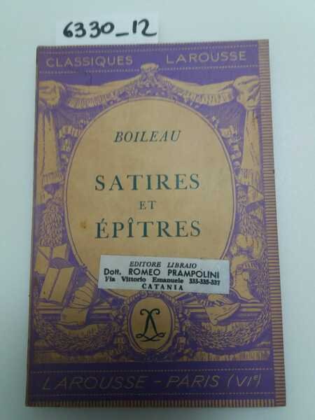 Satires et epitres