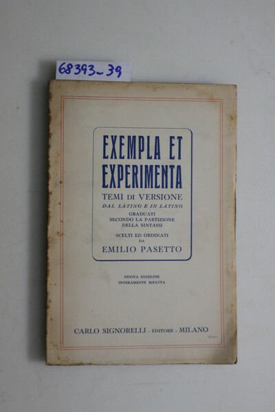 Exempla ed experimenta