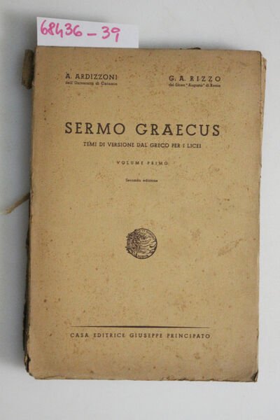 Sermo graecus, volume I; volume II; volume III