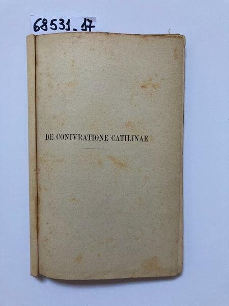 Coniuratione Catilinae - Testo con introduzione e note del Prof. …