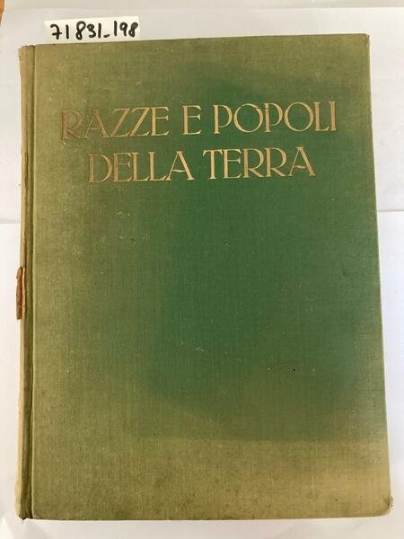 Le razze e i popoli della terra (vol 1 + …