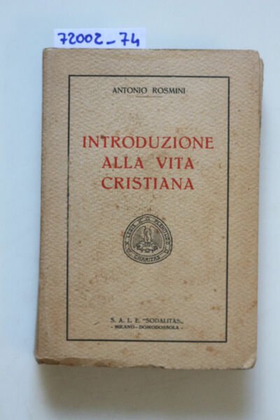 Intrduzione alla vita cristiana