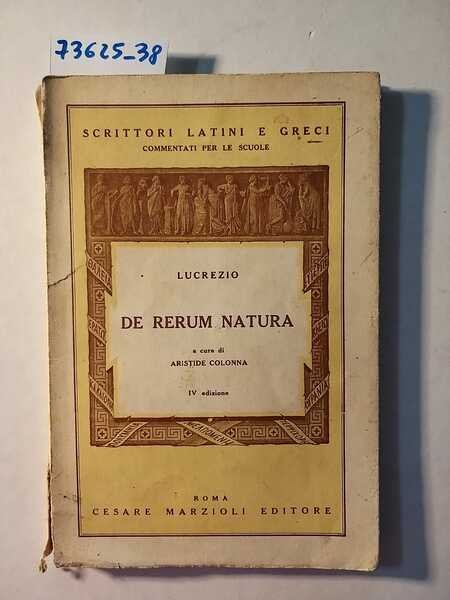 De rerum natura - a cura di Aristide Colonna