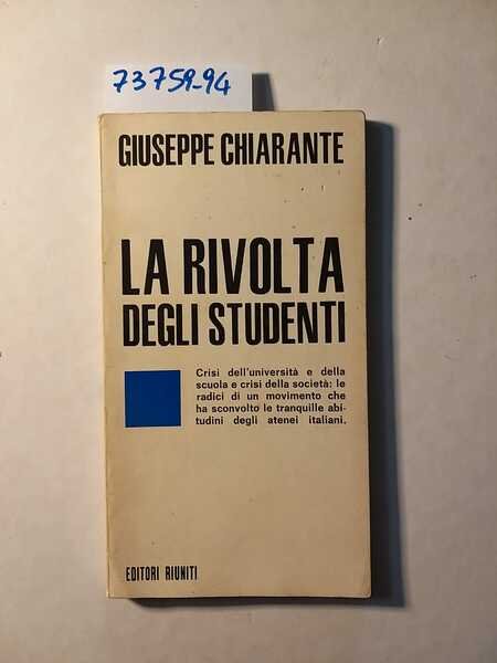 La rivolta degli studenti - Crisi dell'università e della scuola …