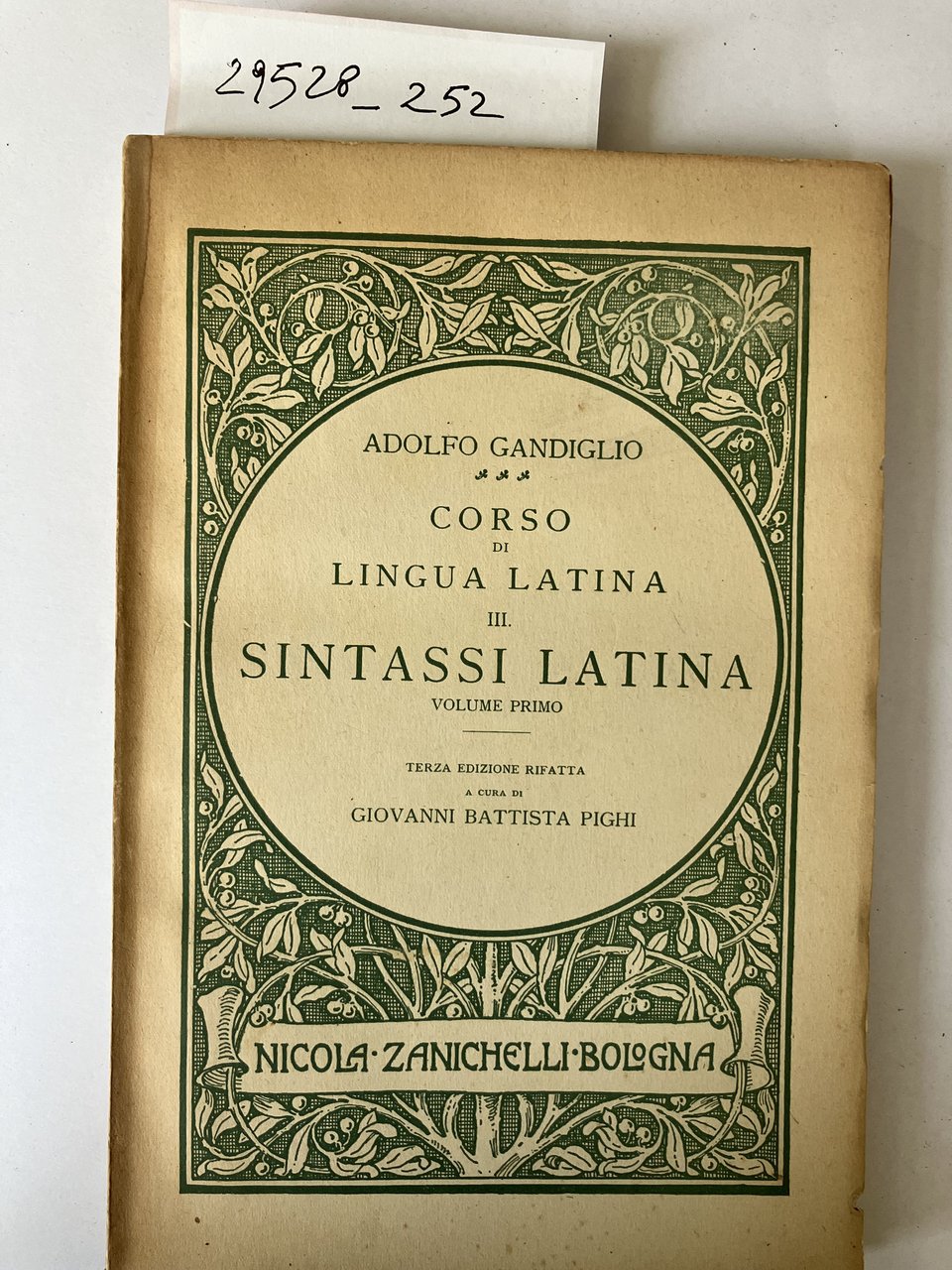 Corso di lingua latina, Voll. I, II e III