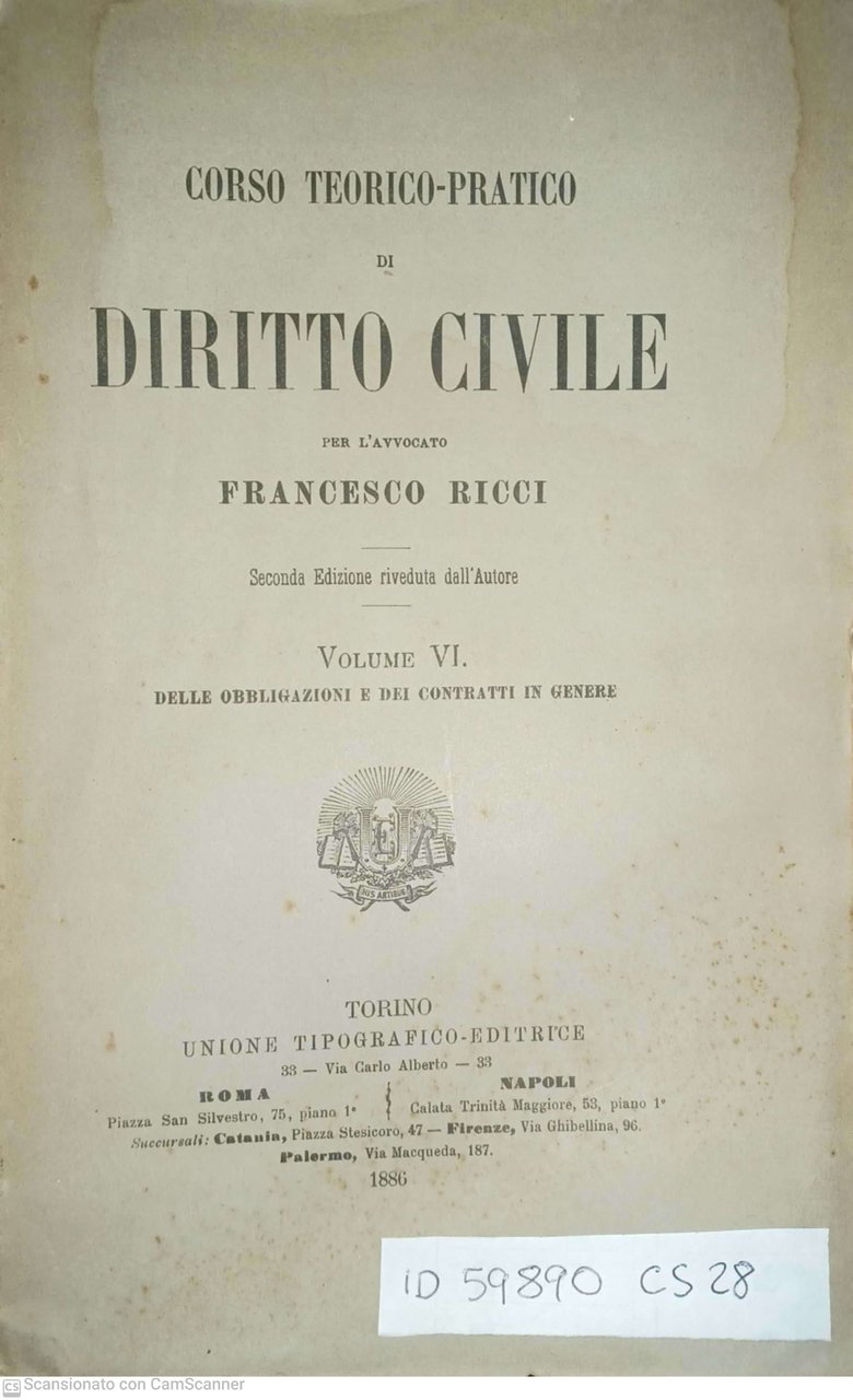 Corso teorico-pratico di Diritto Civile