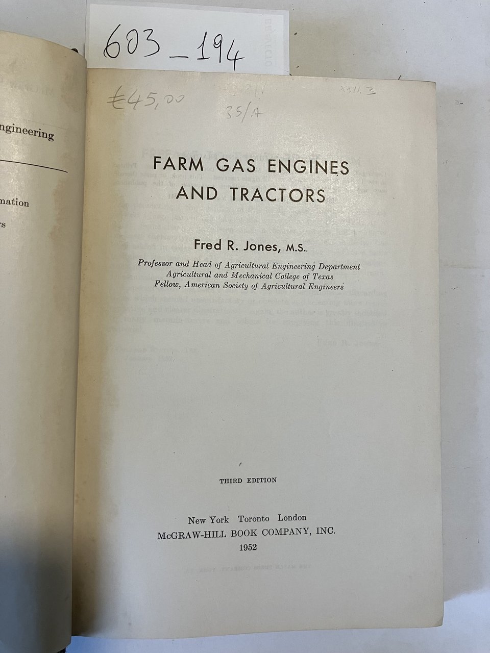 Farm Gas Engines and Tractors