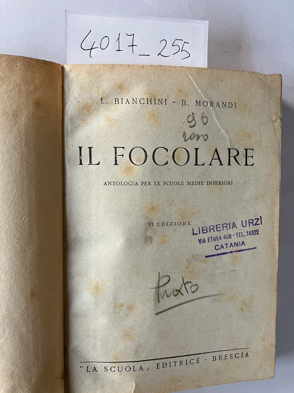 Il Focolare. Antologia per le scuole medie inferiori