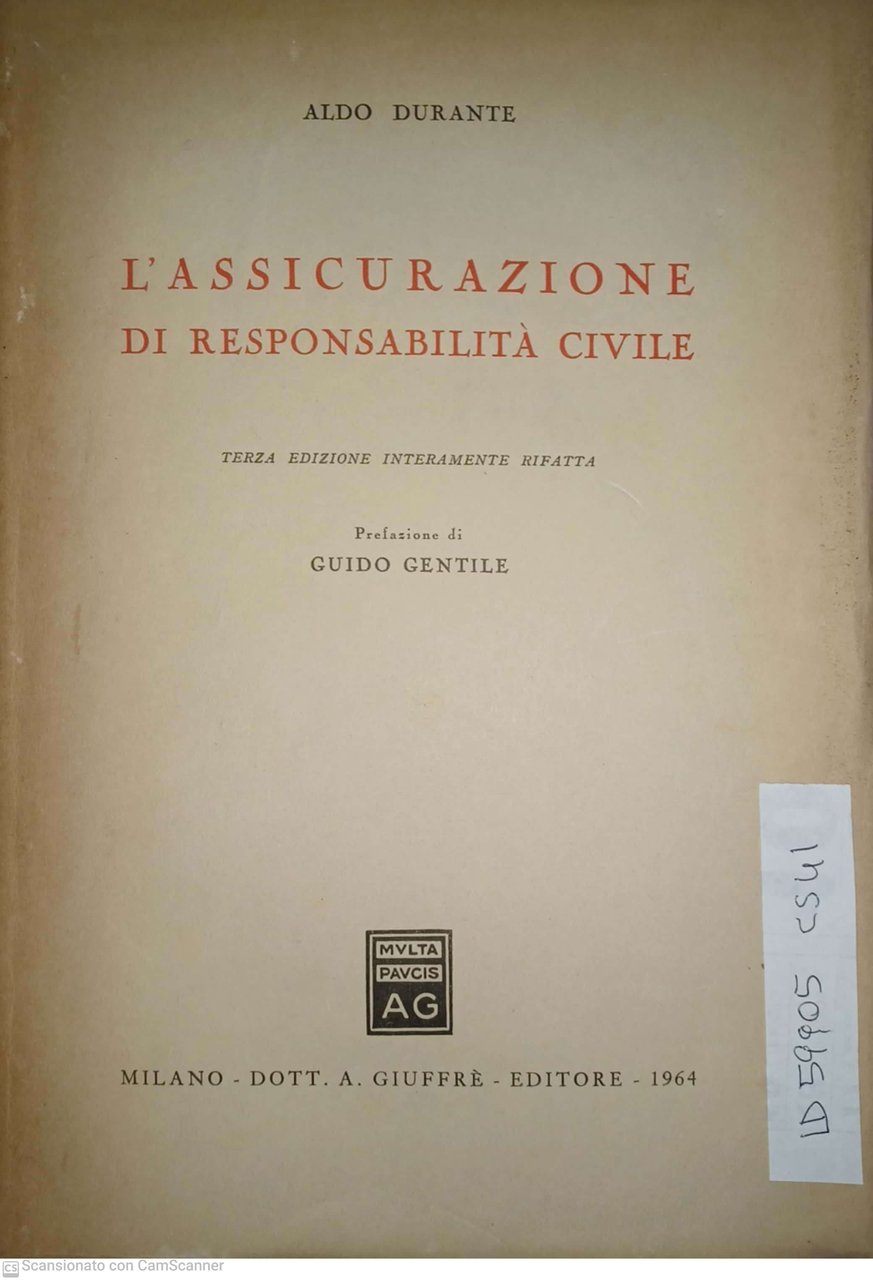 L'assicurazione di responsabilità civile