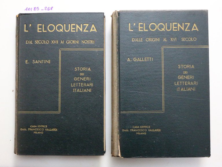 L'eloquenza. Vol I e II