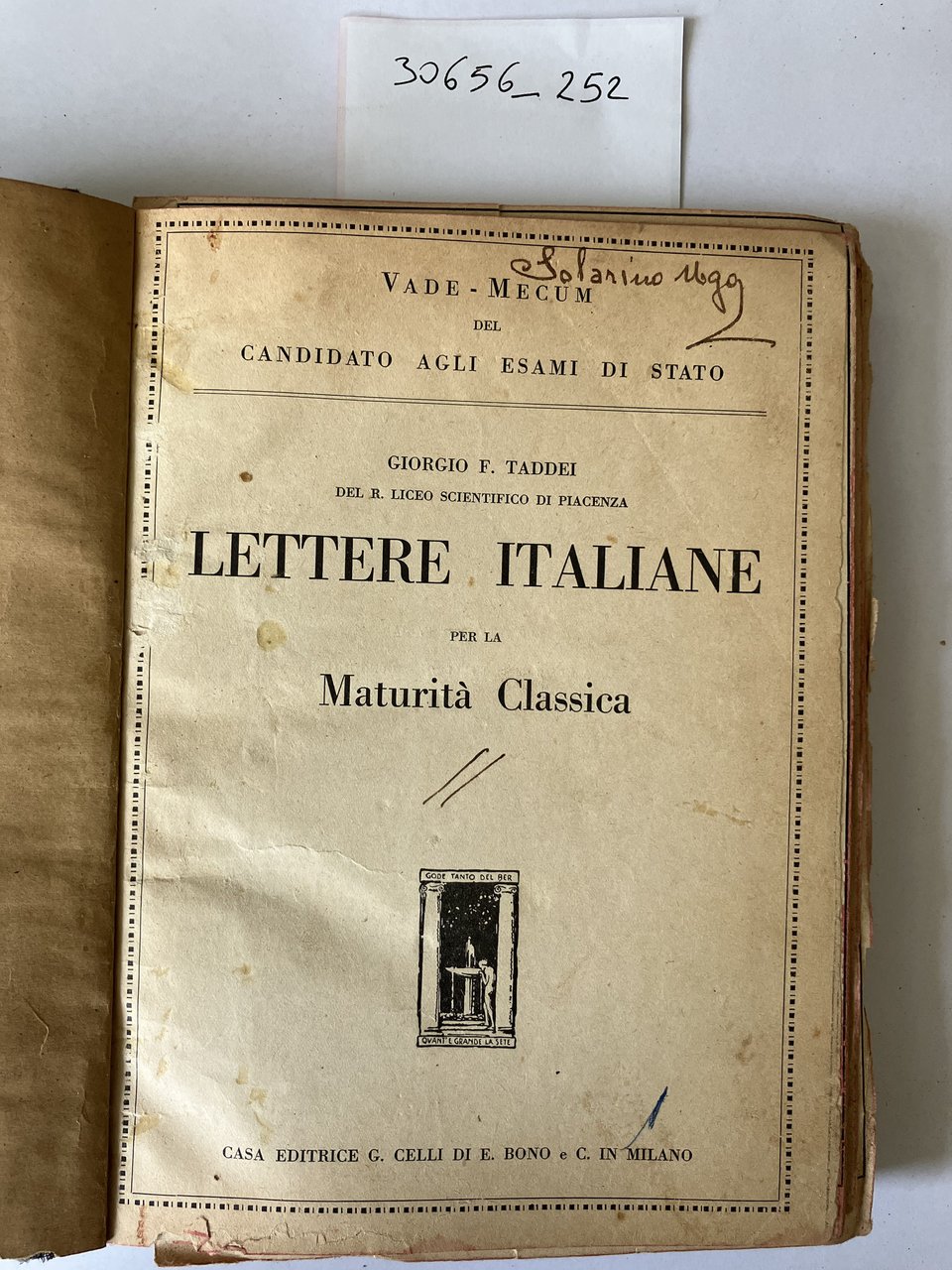 Lettere italiane per la maturità classica