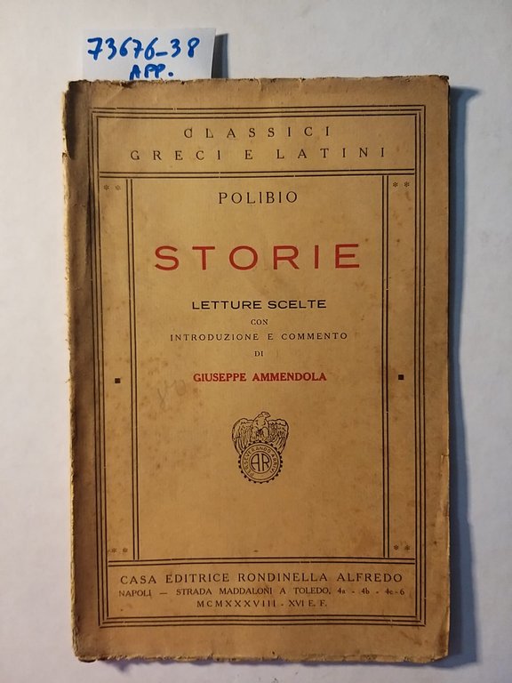 Storie - Letture scelte - con introduzione e commento di …