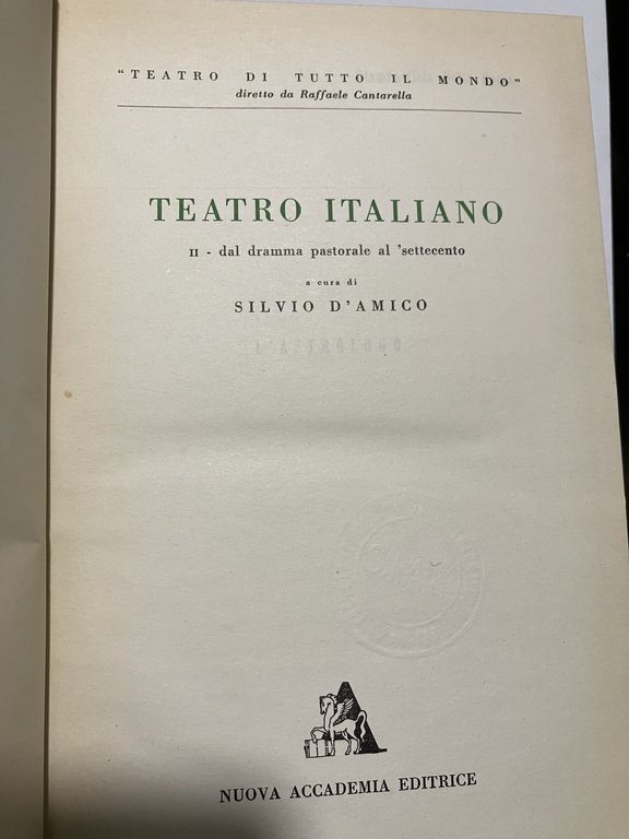 Teatro Italiano. V volumi