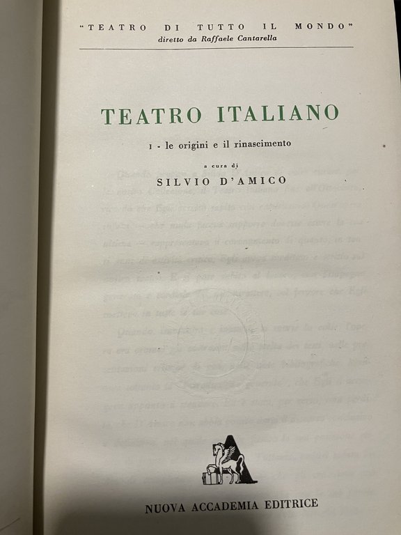 Teatro Italiano. V volumi
