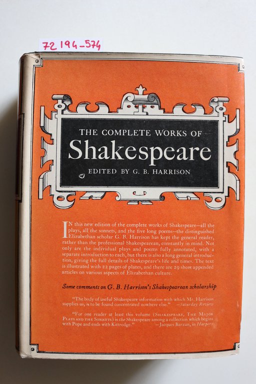 The complete works of Shakespeare