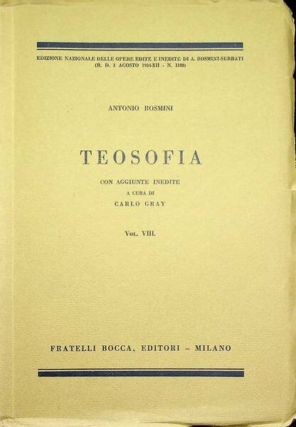 Teosofia: volume VIII.