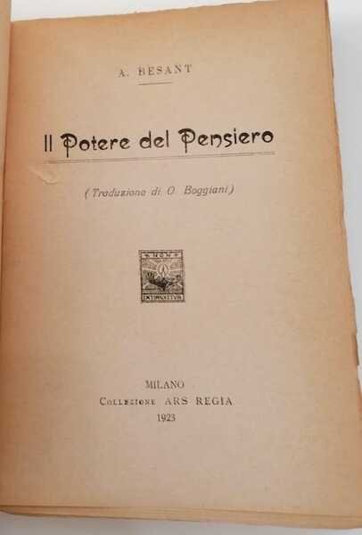 Il potere del pensiero.
