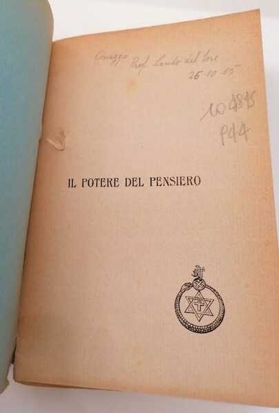 Il potere del pensiero.