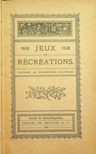 Jeux et Récréations.