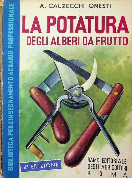 La potatura degli alberi da frutto.