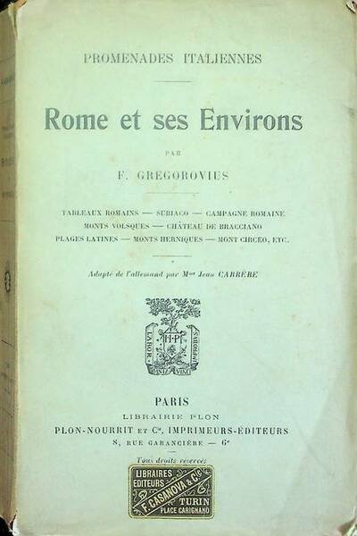 Rome et ses environs.