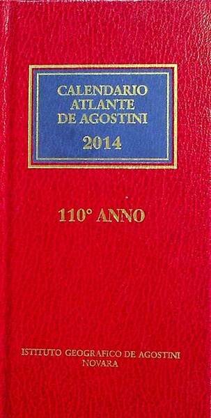 Calendario atlante De Agostini. A. 110° (2014).