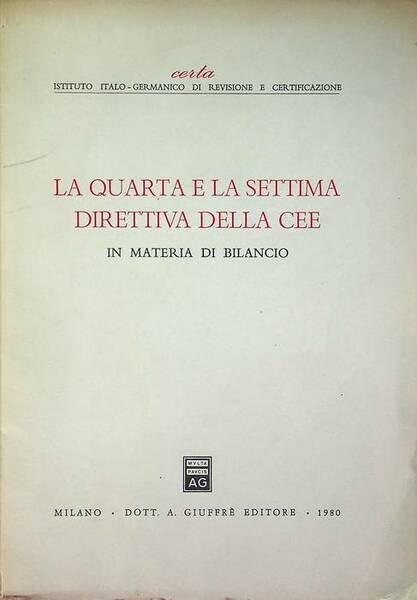 La quarta e la settima direttiva della CEE in materia …
