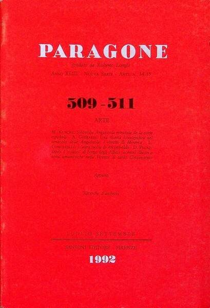 Paragone: rivista mensile di arte figurativa e letteratura: ARTE: A. …