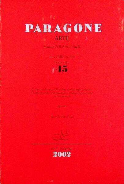 Paragone: rivista mensile di arte figurativa e letteratura: ARTE: A. …