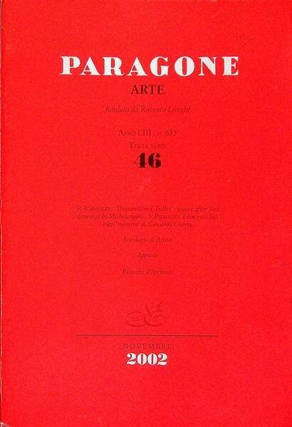 Paragone: rivista mensile di arte figurativa e letteratura: ARTE: A. …