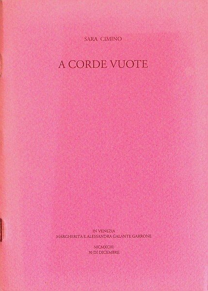 A corde vuote.