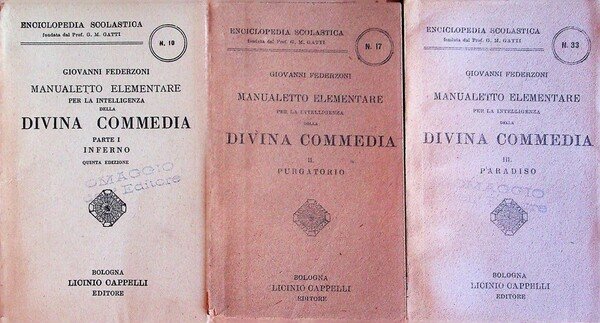 Manualetto elementare per la intelligenza della Divina Commedia.
