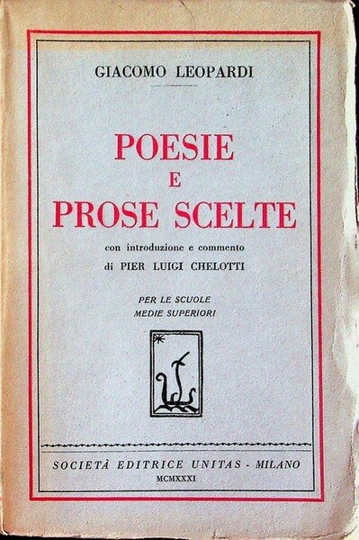 Poesie e prose scelte.