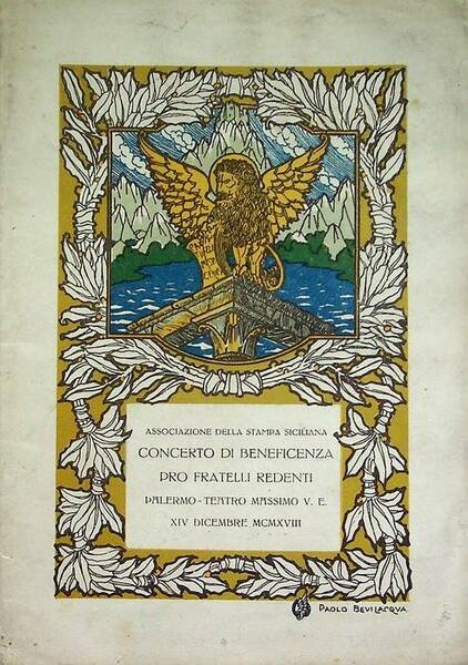 Associazione della stampa siciliana: concerto di beneficenza: pro fratelli redenti: …