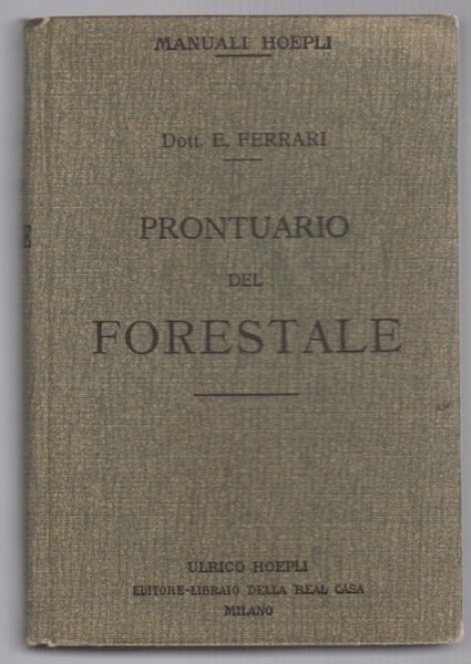 Prontuario del forestale.