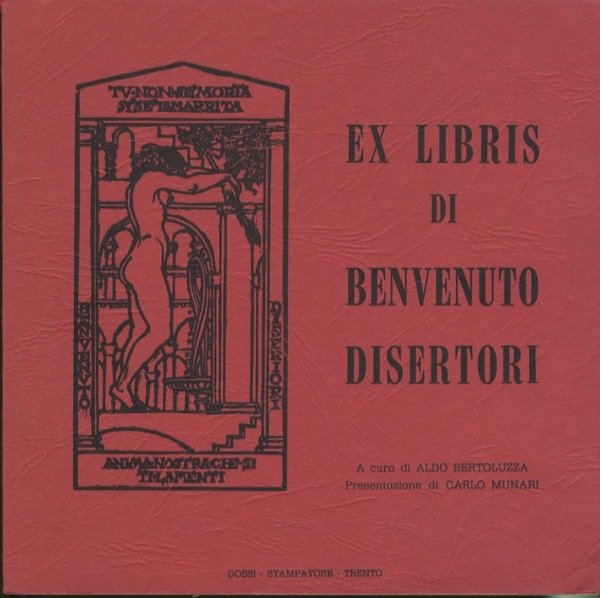 Ex libris di Benvenuto Disertori.